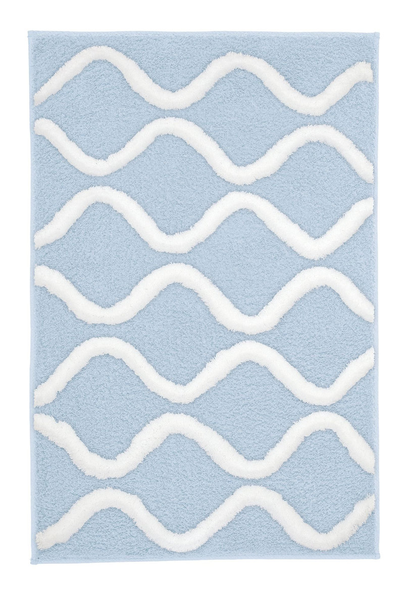 Kleine Wolke Piana Dywanik łazienkowy Steelblue Niebieski 60x 90 cm