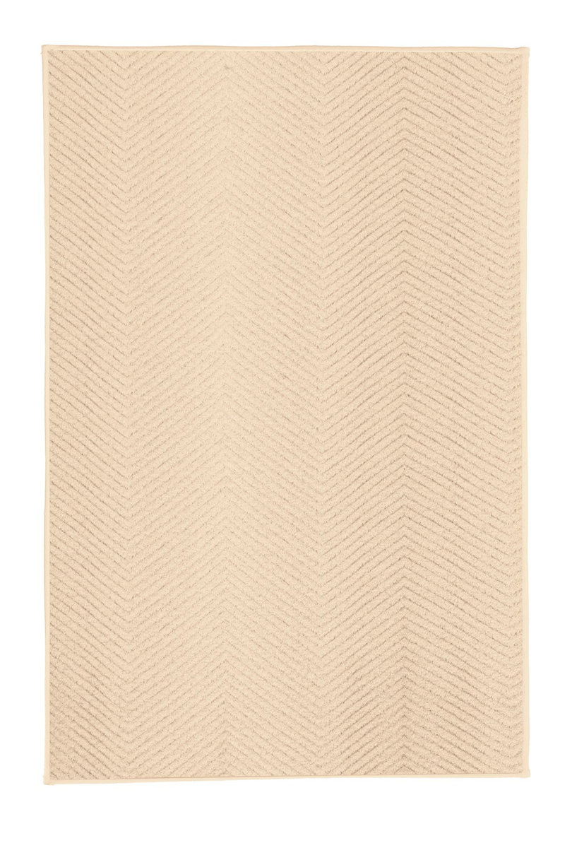 Kleine Wolke Zigzag Supermiękki Dywanik łazienkowy Sandbeige Beżowy 50x 60 cm