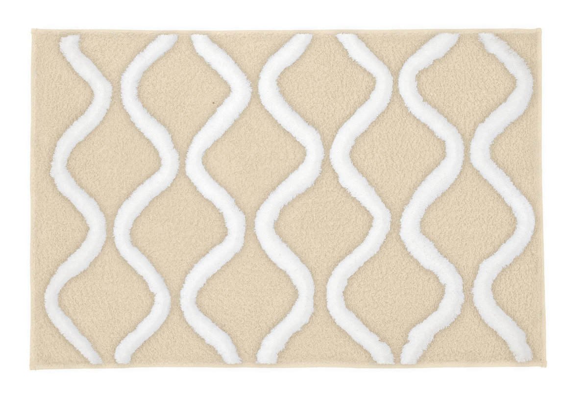 Kleine Wolke Piana Dywanik łazienkowy Sandbeige Beżowy 70x120 cm