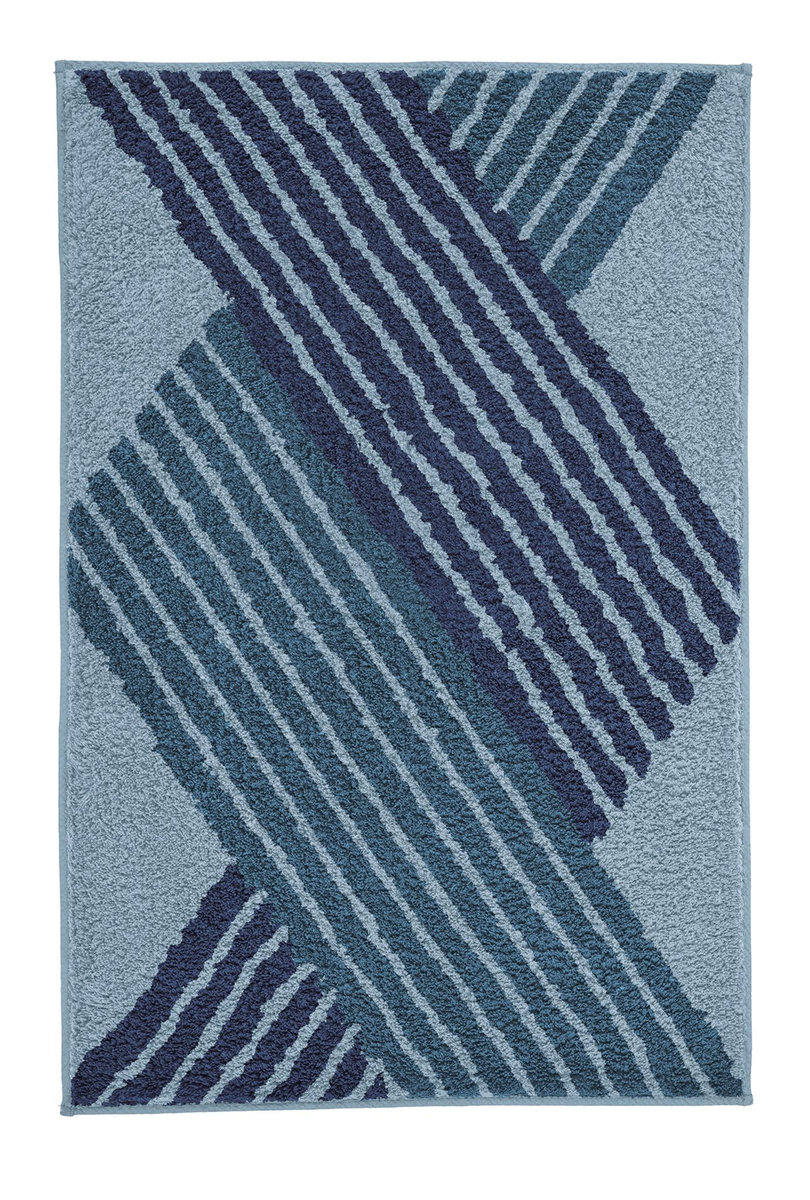 Kleine Wolke Cross Dywanik łazienkowy Mare Niebieski 70x120 cm