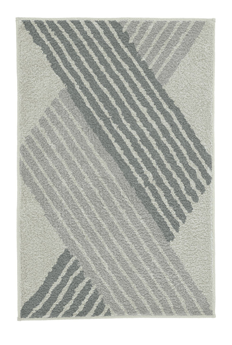 Kleine Wolke Cross Dywanik łazienkowy Anthracite Szary 60x100 cm