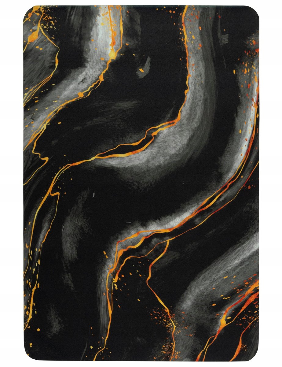 MATA ŁAZIENKOWA SZYBKOSCHNĄCA DYWANIK CHŁONNY ANTYPOŚLIZGOWY MARMUR CZARNY 40x60cm