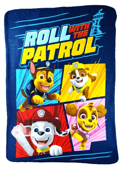 Miękki kocyk Psi Patrol Roll with the Patrol 100 x 140 cm
