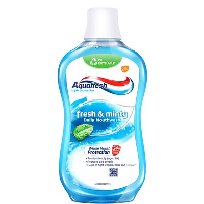 GSK AQUAFRESH Płyn FRESH & MINTY 500ml
