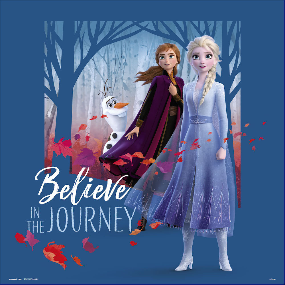 Drukuj 30X30 Cm Disney Frozen Uwierz W Podróż