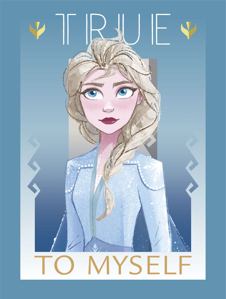 Drukuj 30X40 Cm Disney Frozen Prawdziwie Dla Siebie