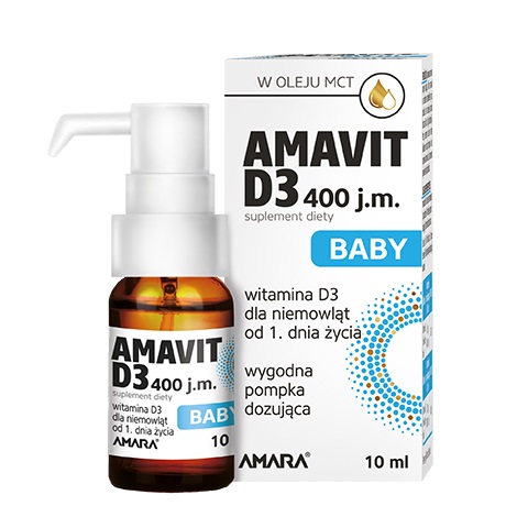 Amavit D3 Baby 400 j.m. krople 10 ml