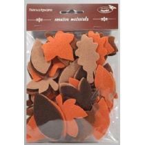 Galeria Hobby Listki z filcu brązowa