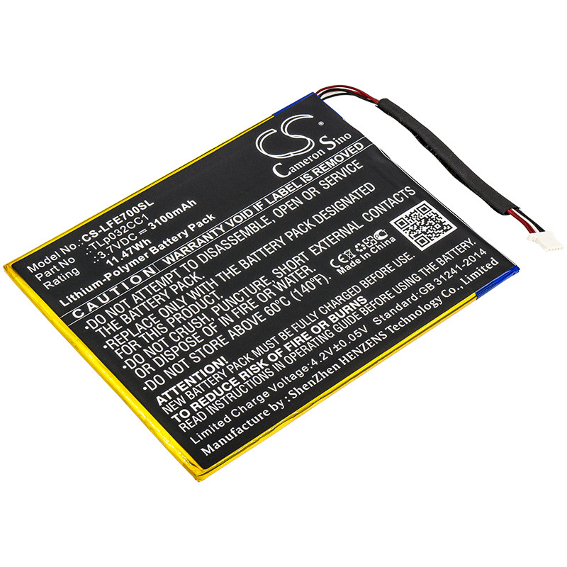 LeapFrog Epic 7 / TLp032CC1 3100mAh 11.47Wh Li-Polymer 3.7V (Cameron Sino)