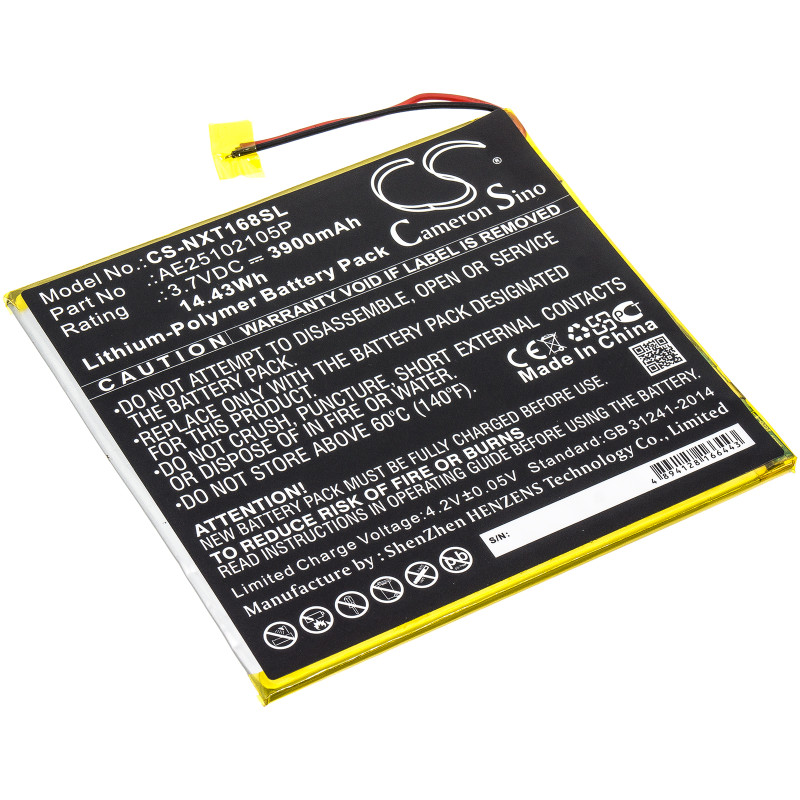 Nextbook Ares 8A / AE25102105P 3900mAh 14.43Wh Li-Polymer 3.7V (Cameron Sino)