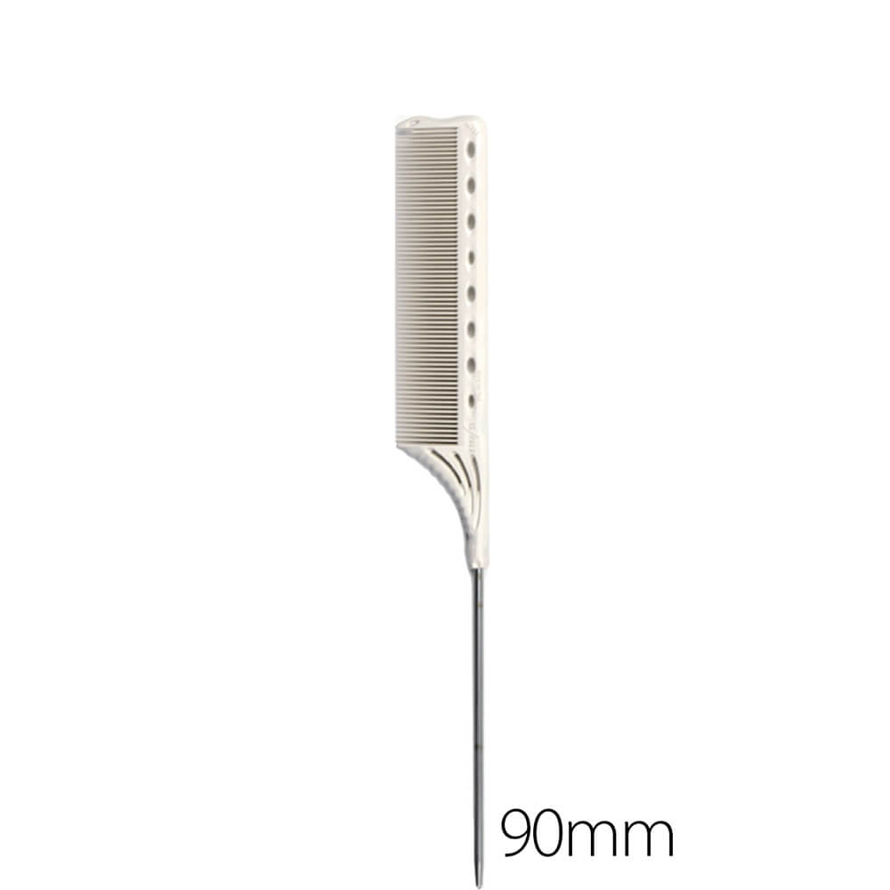 Y.S. Park, grzebień ze szpikulcem, model 182, biały, 90mm