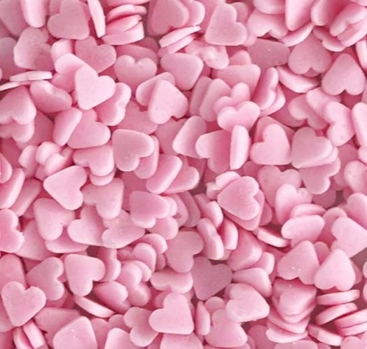 POSYPKA CUKROWA - SERCA SERDUSZKA różowe mini 50g