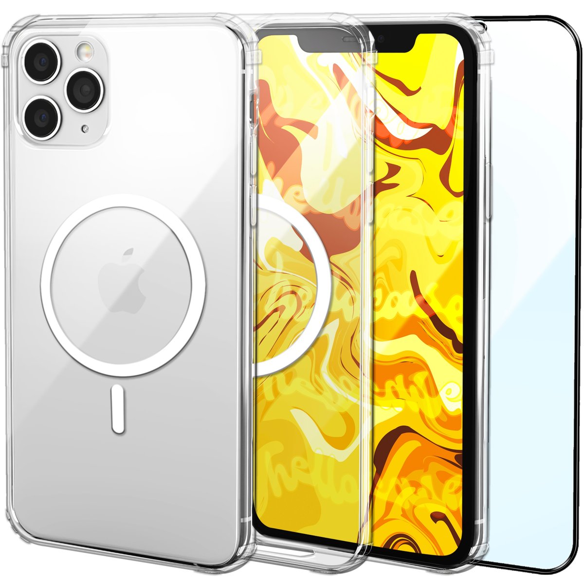 Etui Do Iphone 11 Pro | Pancerne Clear Case | Obudowa +Szkło