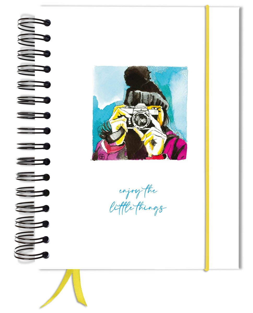 Bujo Bullet 180 Stron Notatnik A5+ Kropki Pamiętnik Gumka