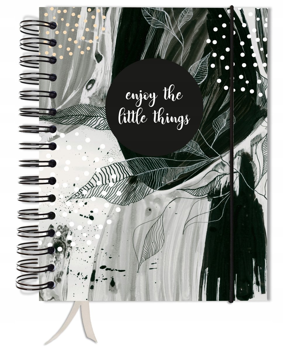 Bullet Journal 180 Stron Notatnik Pamiętnik A5+ Kropki Wzory