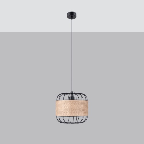 Fost lampa wisząca 1xE27 czarna SL.1252