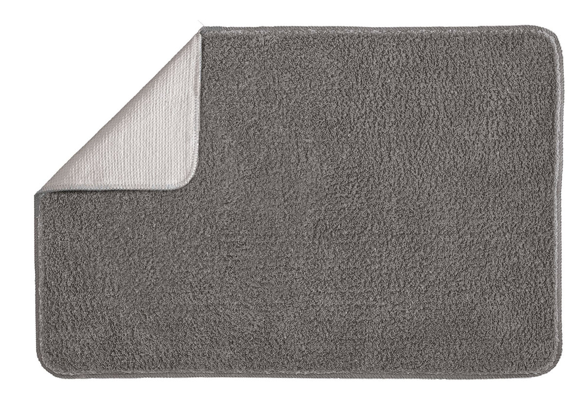 Kleine Wolke Marco Ekologiczny Dywanik Łazienkowy Anthracite Ciemny Szary 70X120 Cm