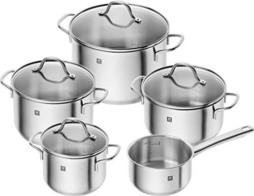 Zwilling Flow Zestaw Garnków Stal 18/10 Srebrny 5 Garnków +