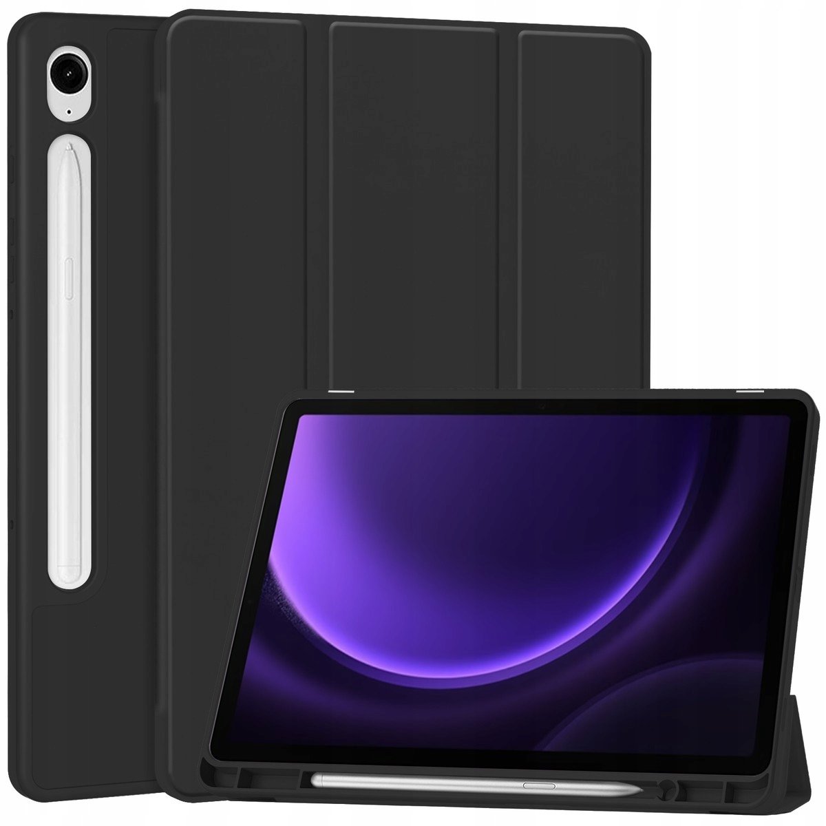 Etui Bizon Case Tab Lizard do Samsung Galaxy Tab S9 FE, czarne