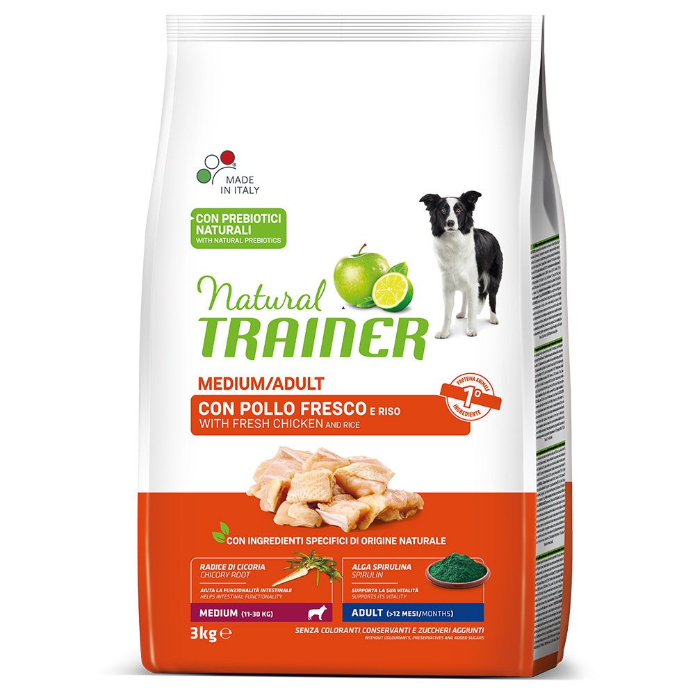Nova Foods Trainer Natural Medium, kurczak z ryżem i aloesem - 3 kg