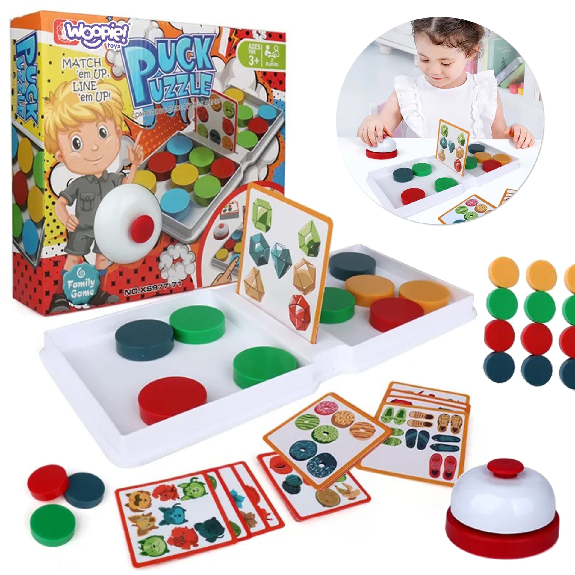 Zdjęcia - Puzzle i mozaiki Woopie Gra Logiczna Układanka Wzorów PUCK PUZZLE 3+ 