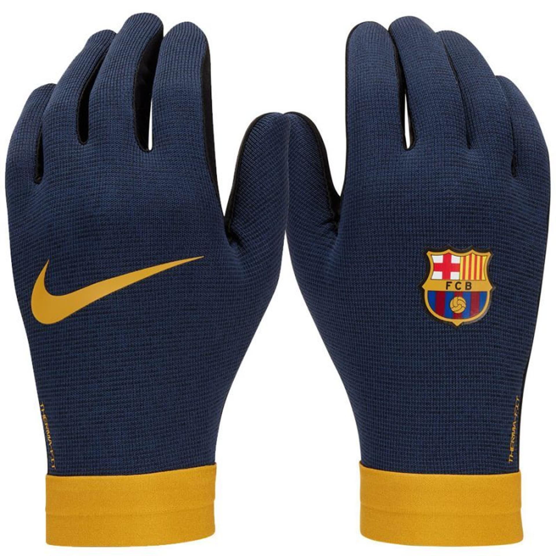 Zdjęcia - Rękawiczki Nike   FC Barcelona Academy Thermafit FJ4861 (kolor Granatowy, ro 