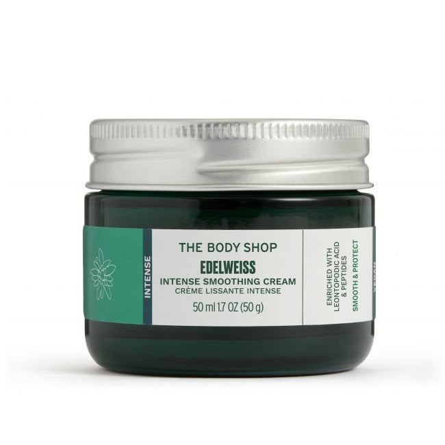 The Body Shop Intense Smoothing Day Cream intensywnie wygładzający krem do twarzy na dzień Edelweiss 50ml