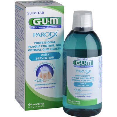 Sunstar EUROPE S.A GUM Paroex 0,06% Płyn do płukania jamy ustnej 500 ml 9073799