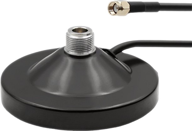 Magnetyczna podstawa Qoltec z kablem 2 m Czarna (5901878570310)