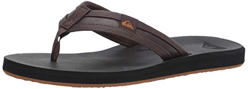 Quiksilver Męskie klapki Carver Squish, Brązowy Czarny Brązowy Xckc, 41.5 EU