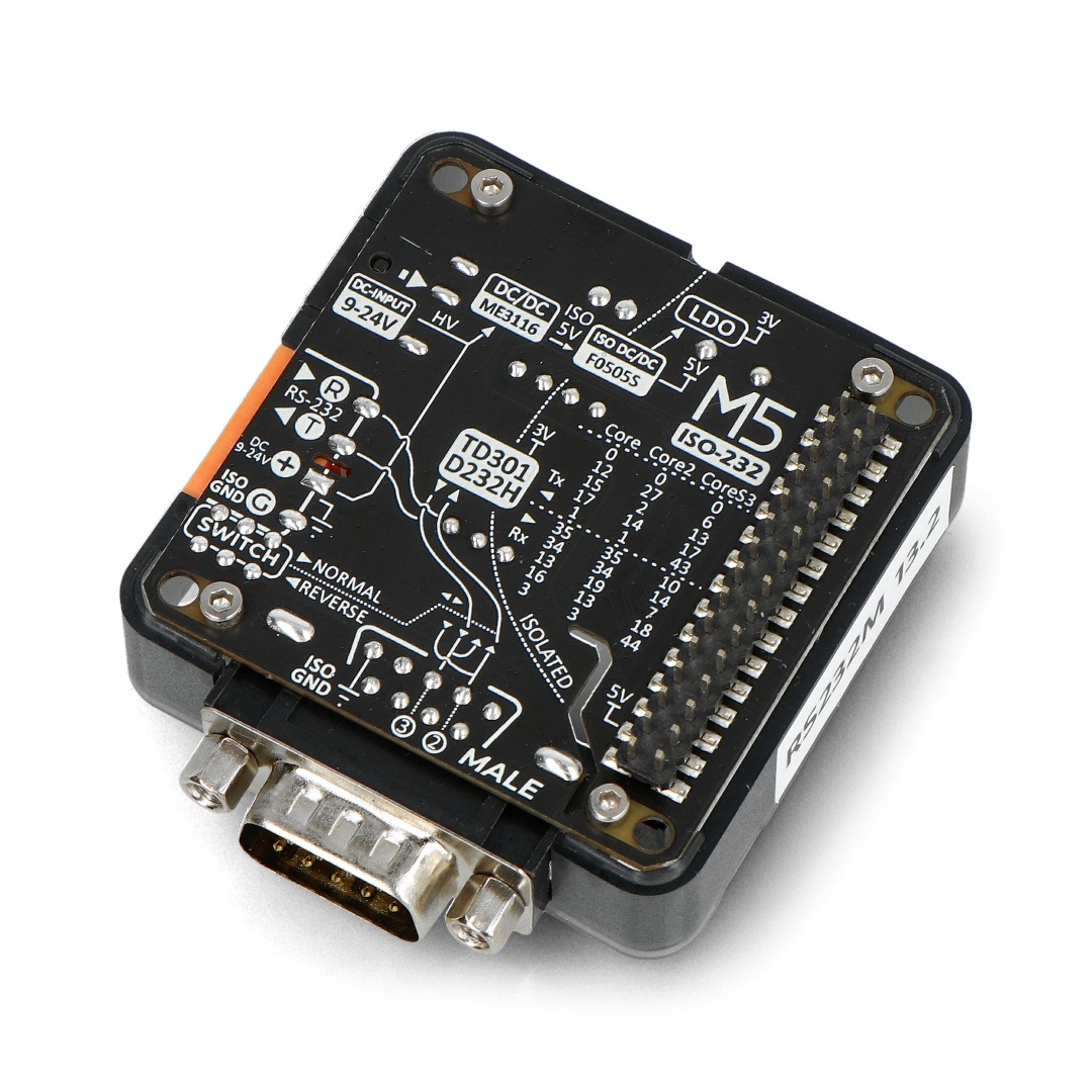 RS232 Module 13.2 - moduł komunikacyjny RS232 - złącze męskie DB9 - M5 M5Stack131