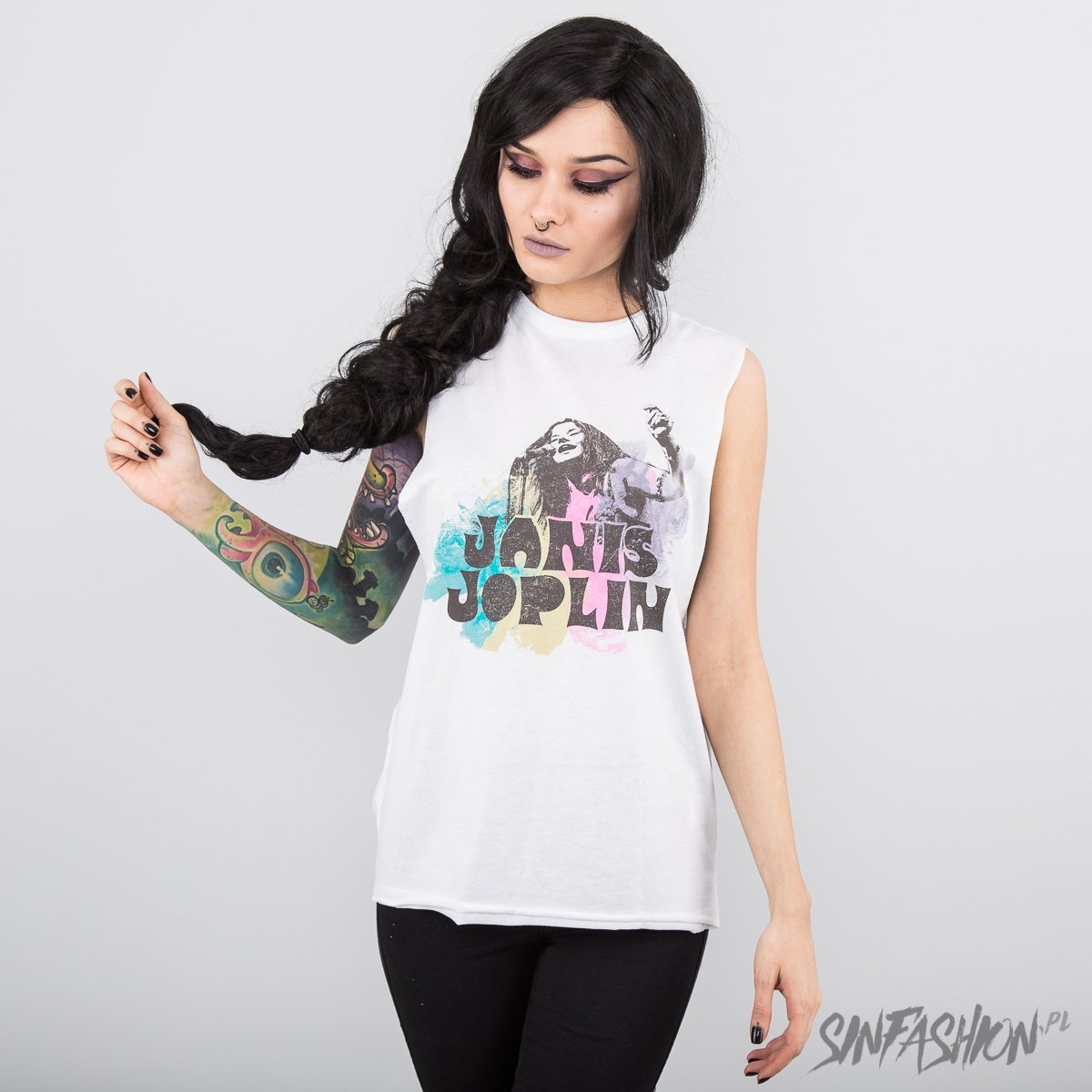 Tank Top Damski Amplified Janis Joplin Sing