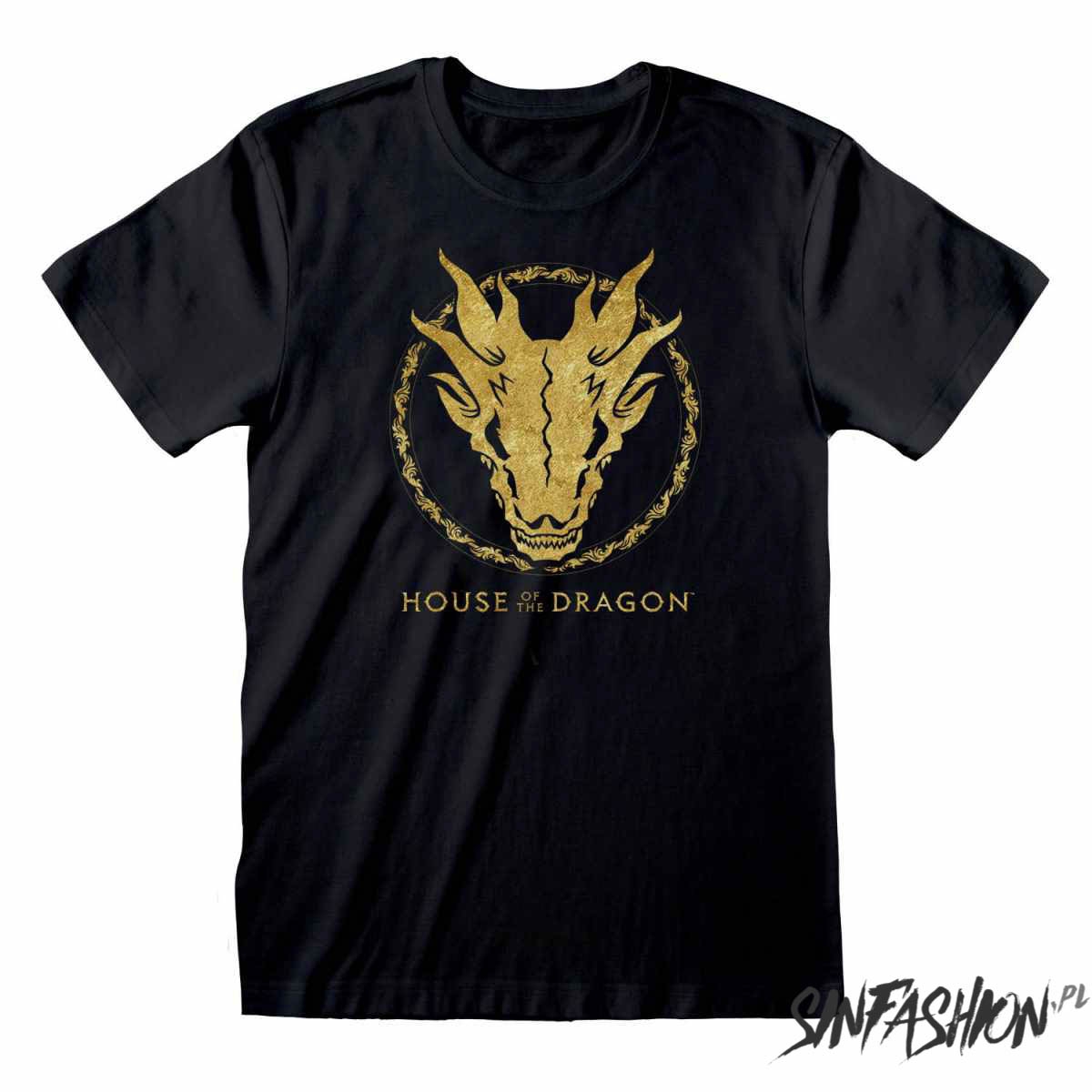 Koszulka Heroes Inc House Of The Dragon Gold Ink skull