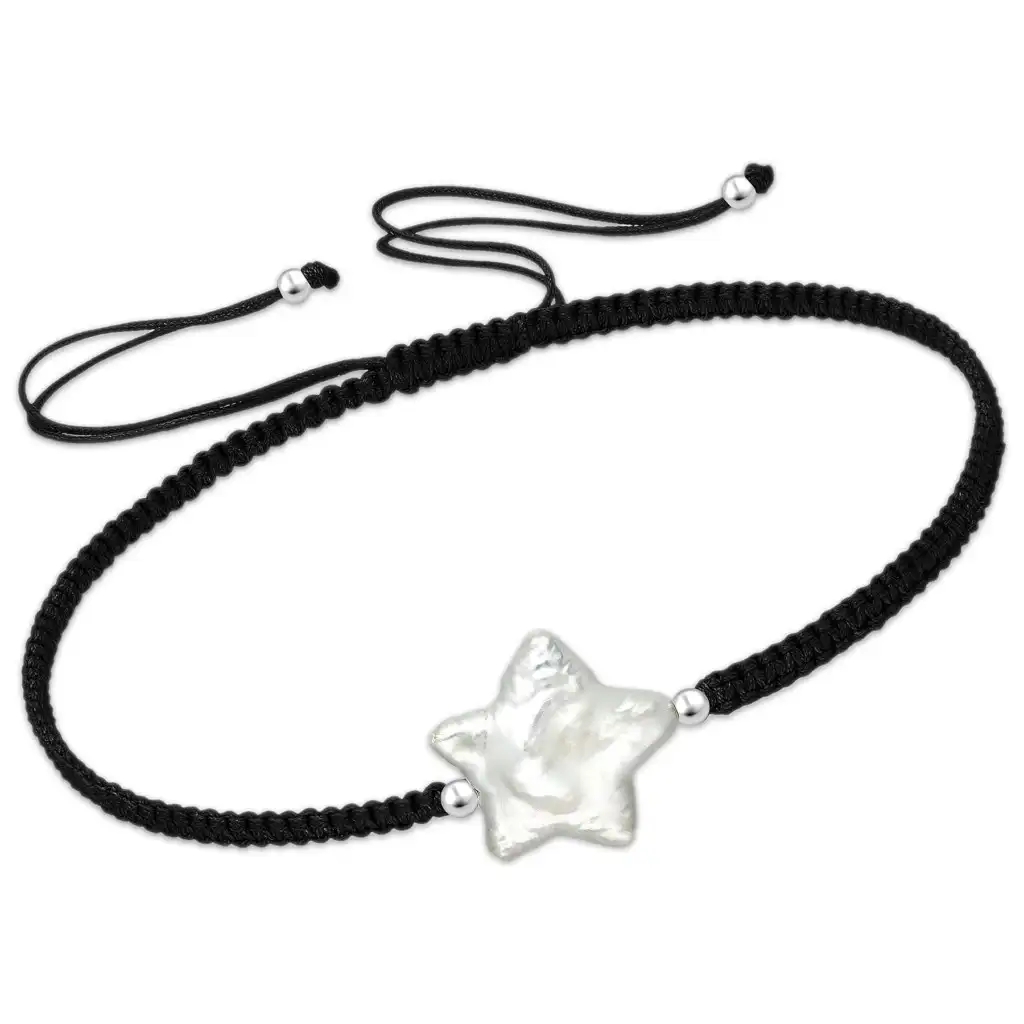 Bransoletka z perłą guzikową