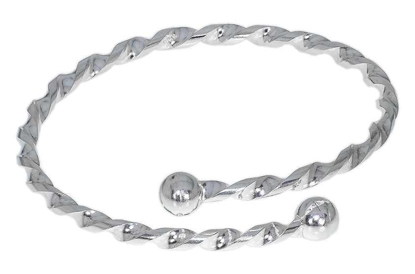 Bransoletka srebrna bangle