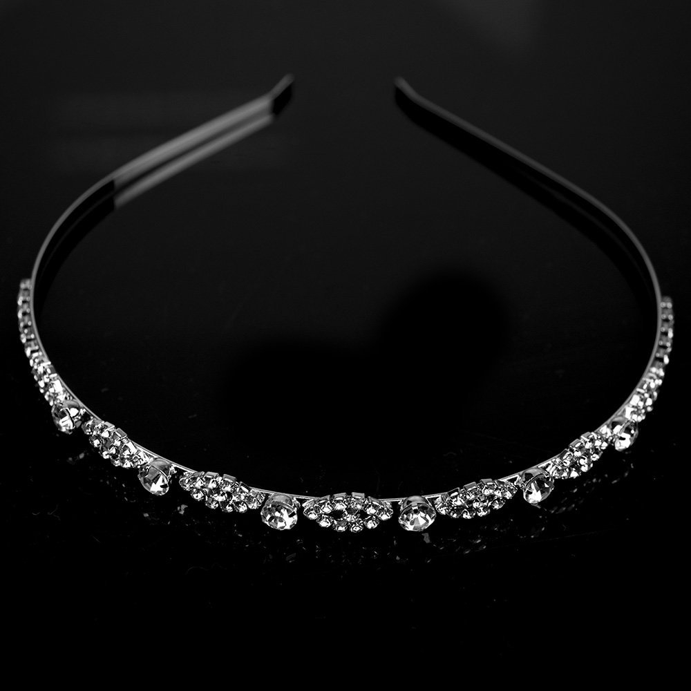 OZDOBA ŚLUBNA do włosów DIADEM srebrna TIARA