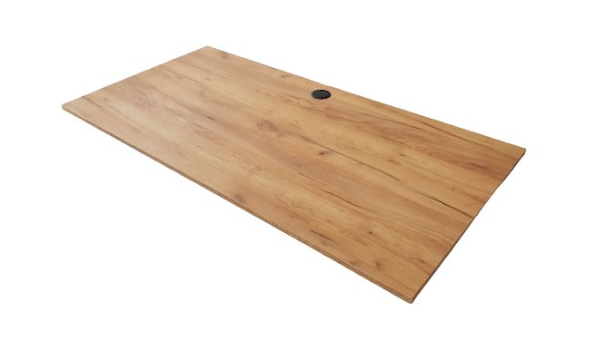 Blat do Biurka 138cm x 70 cm Dąb Craft Złoty