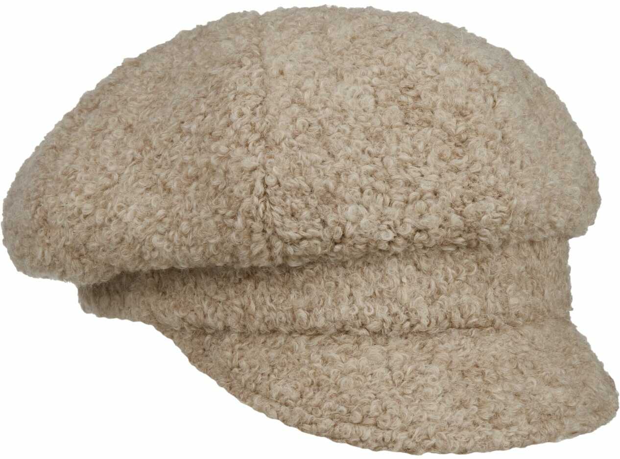 Czapka Kaszkiet Uni Bouclé by Gebeana, beżowy, One Size