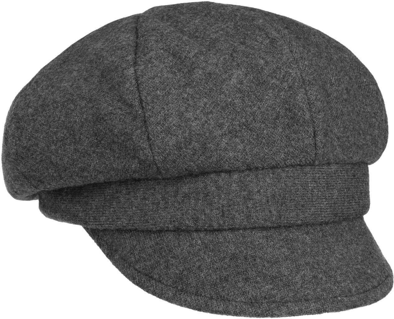 Czapka Kaszkiet Uni Merino by Gebeana, szary, One Size