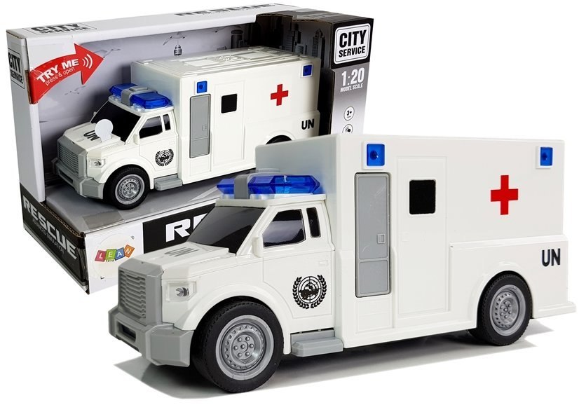 ﻿Auto Ambulans z napędem Karetka Pogotowia 1:20 z d