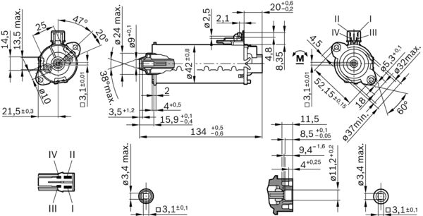 BOSCH Zawór regulacji ciżnienia, system common-rail 0 928 400 743