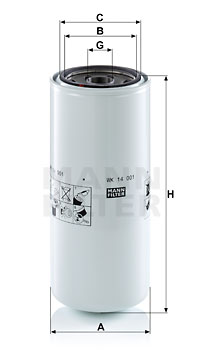 Filtr paliwa MANN-FILTER WK14001