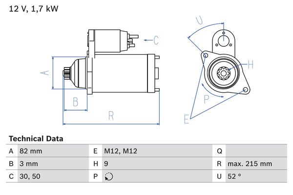 BOSCH Rozrusznik 0 986 024 250