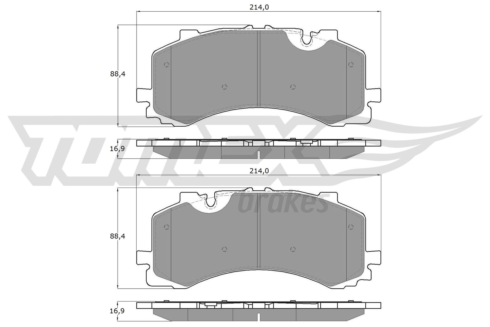 KLOCKI HAMULCOWE TOMEX brakes 1941 4M0698151K AUDI Q7 15