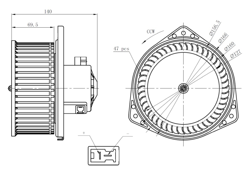 DMUCHAWA NRF 34303 27220VB001 NISSAN
