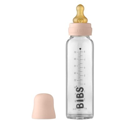 Bibs Baby Glass Bottle Blush Antykolkowa Butelka Szklana Dla Niemowląt 225 Ml