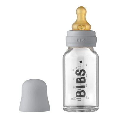 Bibs Baby Glass Bottle Cloud Antykolkowa Butelka Szklana Dla Noworodków 110 Ml