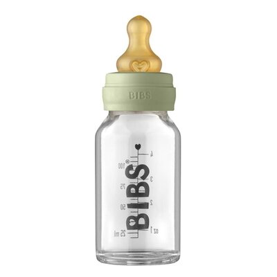 Bibs Baby Glass Bottle Sage Antykolkowa Butelka Szklana Dla Noworodków 110 Ml