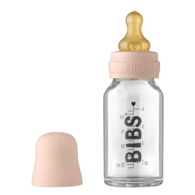 Bibs Baby Glass Bottle Blush Antykolkowa Butelka Szklana Dla Noworodków 110 Ml