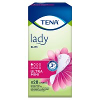 Wkładki Anatomiczne TENA Lady Mini Ultra na nietrzymanie moczu, 28 sztuk